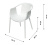 Стул пластиковый ЭСКАЛЕЙТ белый