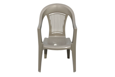 Кресло пластиковое Фламинго (серое)