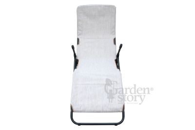 Кресло -шезлонг Лагуна (каркас серый, серый), 1 уп. *