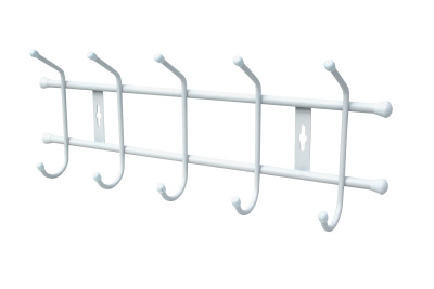 Вешалка настенная ВН5/МБ 5 крючков (матовый белый)
