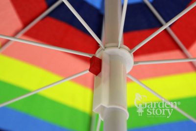 Зонт  2,4м разноцветный (12шт в уп.) 2 части