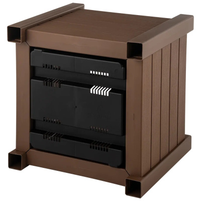 Кашпо Прованс квадратное (какао)