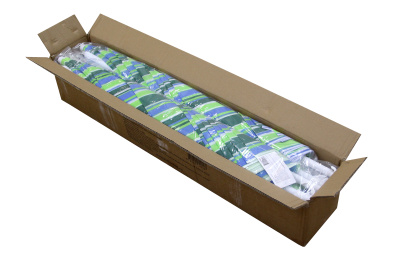 Зонт  2,0м бирюзовая полоска (уп.12шт.) 2 части