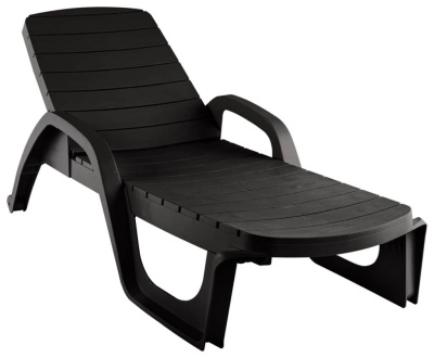 Лежак  Прованс пластик (шоколад) 