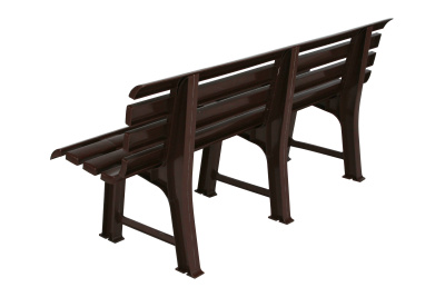 Скамья пластиковая  (коричневая)