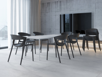 Стул пластиковый ЕВОК черный