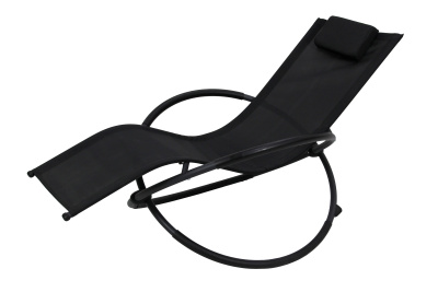 Лежак -качалка Концепт текстилен (черный) 