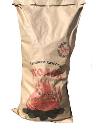 Уголь березовый  9 кг