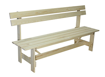 скамейка садовая со спинкой СК178