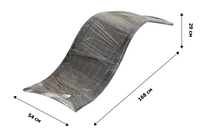 Лежак -шезлонг Модена ротанг искусственный (коричневый) , 2 уп.