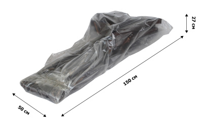 Скамья пластиковая  (коричневая)