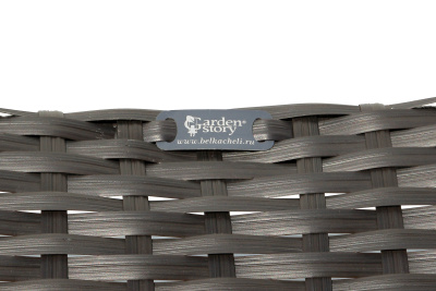 Лежак -шезлонг Модена ротанг искусственный (коричневый) , 2 уп.