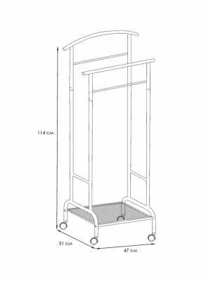 Вешалка костюмная Римини 2М (белый)