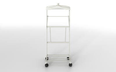 Вешалка напольная Элиса (белоснежная эмаль)