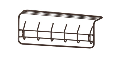 Вешалка с полкой 80 см (медный антик)