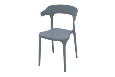 Стул пластиковый ЕНОВА серый new