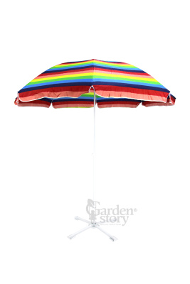 Зонт  2,4м разноцветный (12шт в уп.) 2 части
