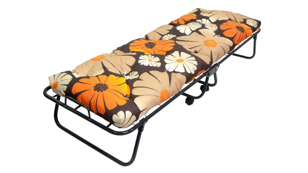 Кровать -тумба Юлия крошка 100мм (цвет ткани разноцветный рис.цветы (1 шт. в уп.) 