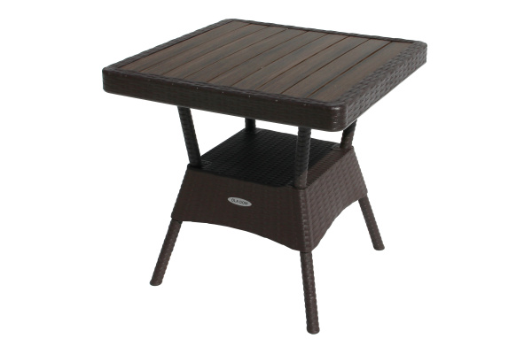 Стол пластиковый Ola Dom 76x76см квадратный (коричневый)