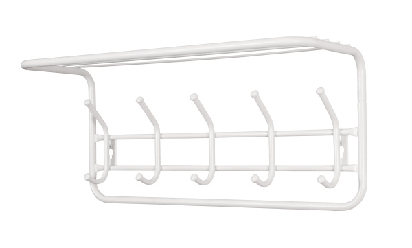 Вешалка с полкой 60 см (белый)