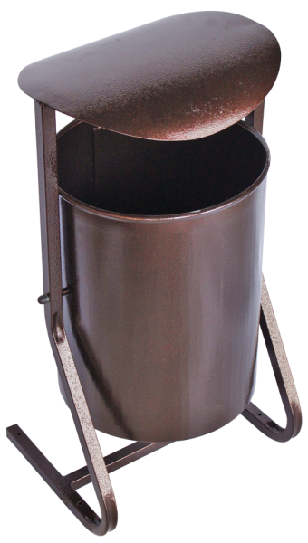 Урна металлическая круглая с крышей 25 л 1 уп