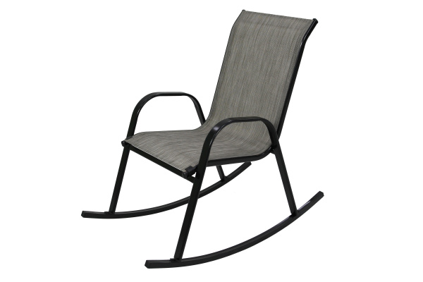 Кресло -качалка Сан-Ремо Китай (каркас черный,сиденье орегон) (3 уп. каркас+ноги+метизы) 