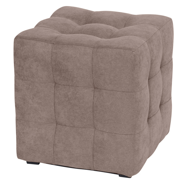 Банкетка Лотос 40х40х42 велюр, (бежевая)