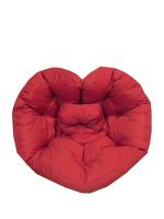 Кресло-трансформер Сердце красное (белый фон)
