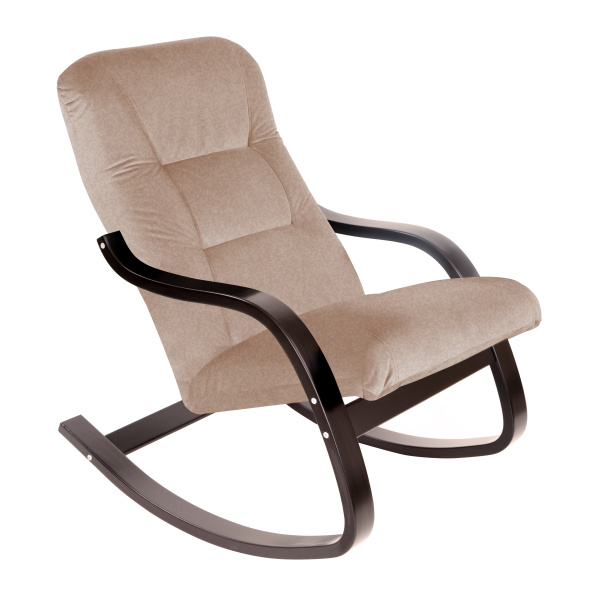 Кресло -качалка Эйр NEW (2 уп. каркас венге, сиденье карамель) 