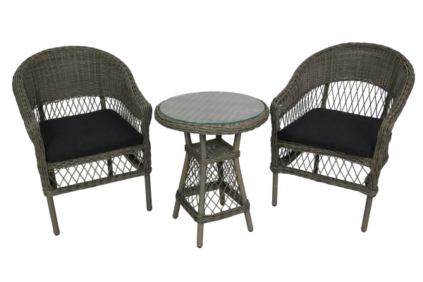 Набор мебели Бейхан  1 уп. (светло-коричневый, подушки серые) 