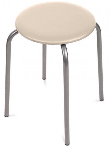 Табурет  Эконом-2 (круглое сиденье), слоновая кость