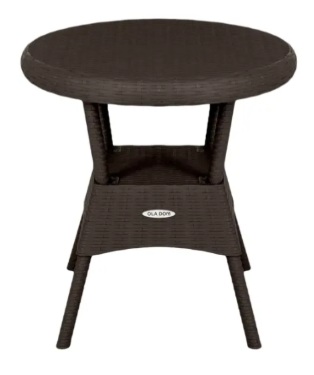 Стол пластиковый Ola Dom 70x70см круглый (антрацит)