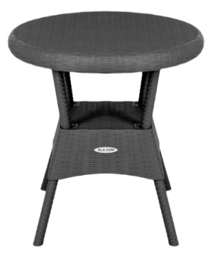 Стол пластиковый Ola Dom 70x70см круглый (коричневый)