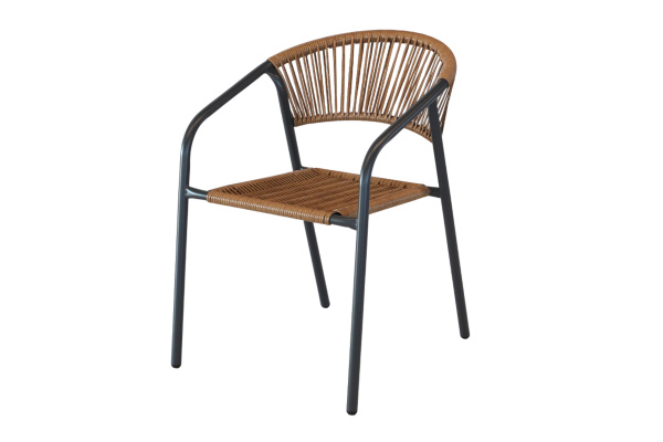 Стул  Норман (каркас антрацит, сиденье бежевое)