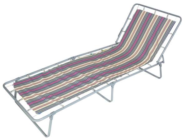 Кровать раскладная Стефания жесткая (цвет ткани разноцветный рис.полоска (1 шт. в уп.) 