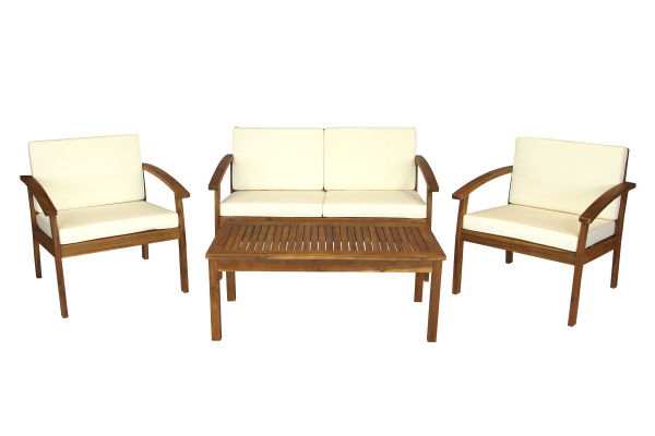 Набор мебели садовый Бэнито из акации  2 уп. (стол,диван, 2 кресла) 