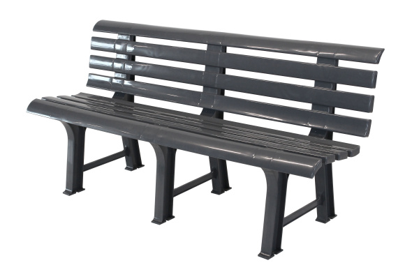 Скамья пластиковая  (антрацит)