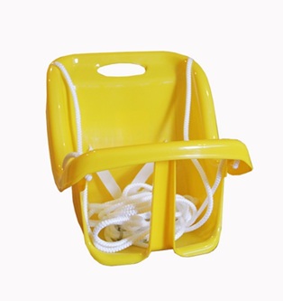 Качели детские подвесные Малютка желтый