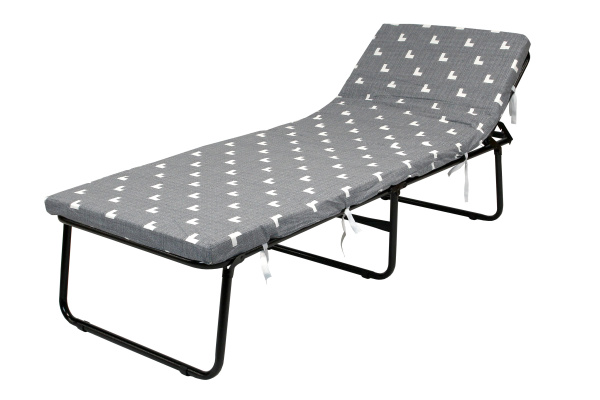 Кровать раскладная Соната мягкая лист 50мм (цвет ткани серый рис.тетрис (1 шт. в уп.) 