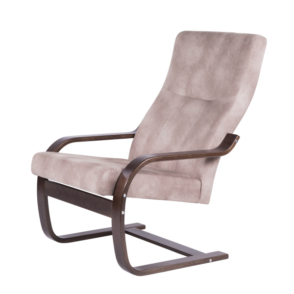 Кресло  Кристалл (1 уп. каркас орех., сиденье Крем Брюле.) 