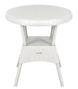 Стол пластиковый Ola Dom 70x70см круглый (белый)