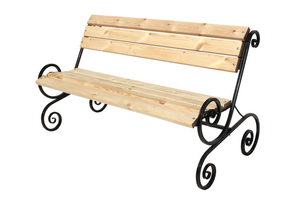 Лавочка садовая Завиток 1,5м  1уп(доски + стойки) 