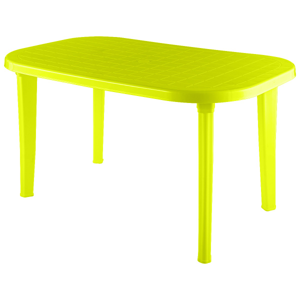 Стол пластиковый  овальный (салатовый)