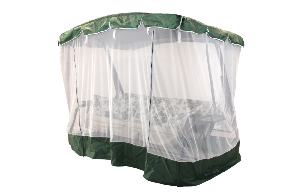 Чехол с моск. сеткой для качелей 1500х2200х1800 зеленый, белый Ривьера, Losanna, Люкс, Эдем София, Т