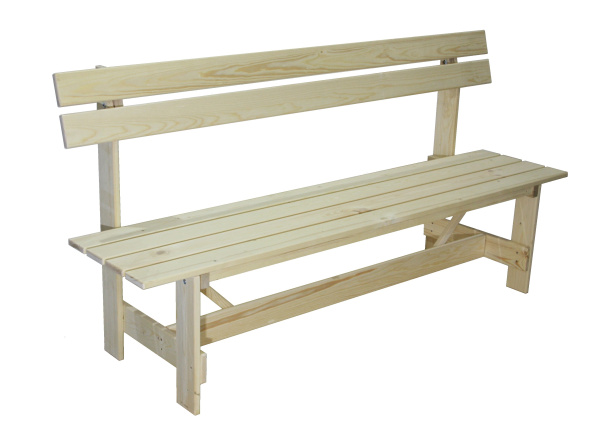 Скамья садовая Кострома со спинкой 1780мм 