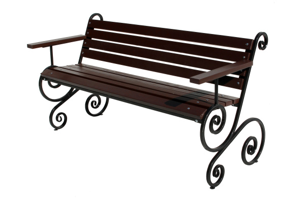 Лавочка садовая Шарм с подлокотником 1,5м (1 уп.) 