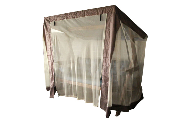 Чехол с моск. сеткой для качелей 1470х2430х1800 коричневый Ривьера,Палермо Премиум, Палермо, Саванна