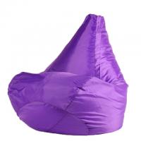 Кресло-мешок L фиолетовое (белый фон)