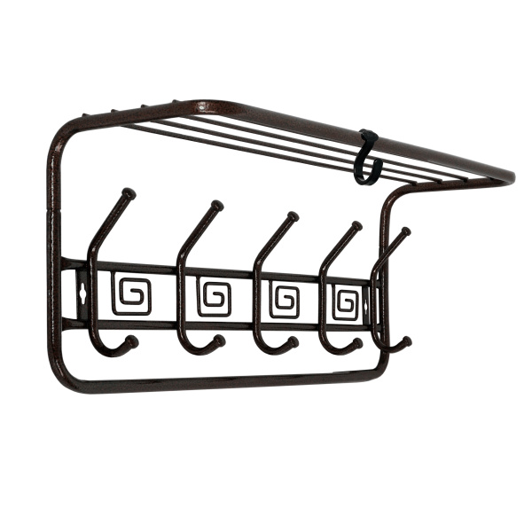 Вешалка с полкой Ажур 60 см (медный антик)