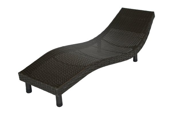 Лежак -шезлонг Вико ротанг искусственный (коричневый) (Т)